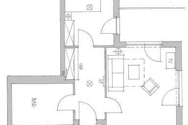 Apartment 40 "Backbord",, Blickrichtung  Binnenhafen Nord-West/Offenes Meer/Innenstadt