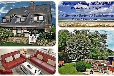 Ferienwohnung SYLTER DEICHWIESE Westerland - 4 Zimmer/ Garten