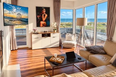 NordseeResort Friesland - Komfortables Penthouse mit Dachterrasse, Meerblick und Sauna