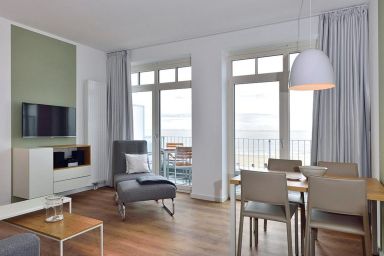 Aparthotel Anna Düne - Modernes Apartment direkt an der Nordsee mit großartigem Meerblick und Balkon