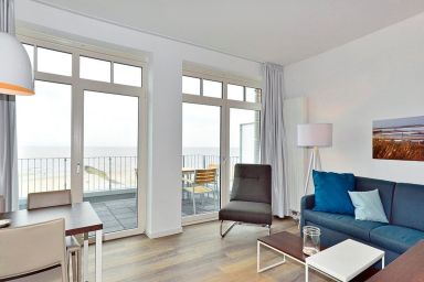 Aparthotel Anna Düne - Tolles Apartment am Strand mit direktem Meerblick, Balkon und Sauna im Haus!
