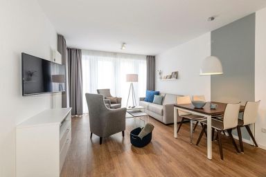 Deichhäuser Anna Küste - Tolles 3-Zimmer Ferienapartment in ruhiger Lage mit Südterrasse in Strandnähe