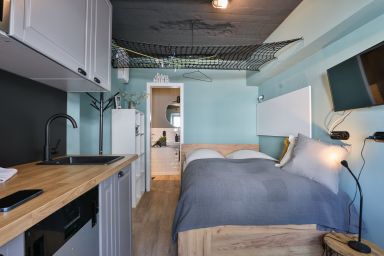 Sylter Glanz - Modernes 1-Raum Appartement mit durchdachtem Konzept in strandnaher Lage.