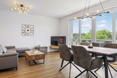 Weiße Villen - Erstklassiges Apartment für Familien an der Ostsee mit Balkon & Infrarotsauna