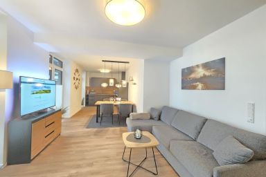 Ferienwohnung Meeresrauschen im Erdgeschoss mit Garten, Sauna und Haustier erlaubt - Komfortable Ferienwohnung Meeresrauschen mit Garten, Sauna und Haustier erlaubt