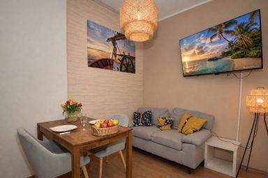 Fewo Sandkorn - Gemütliches 2-Zimmer-Apartment über 2 Etagen mit Hund für 2 Personen