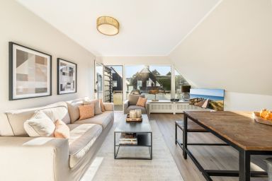 Mare - Hochwertige 3-Zimmer-Ferienwohnung in Hörnum mit Balkon, Sauna & Strandnähe