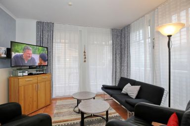 Dünenschloss - Hundefreundliche 3-Zimmer-Ferienwohnung mit Südbalkon für 4 Personen