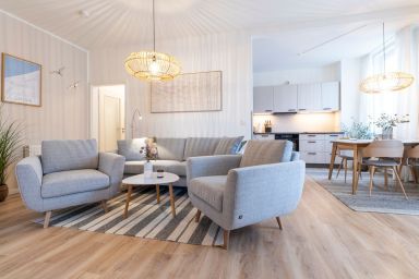 Ferienwohnung M6 - "Kommodig Oorloff" - Strandnahe 3-Zimmer-Fewo für  4 Personen mit W-LAN