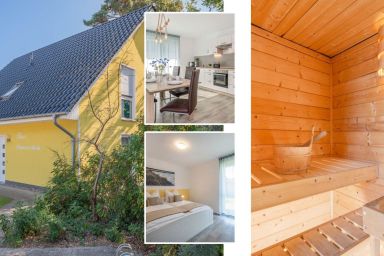 Ferienhaus Sonnenschein EG - Moderne Ferienwohnung in Loddin mit Sauna & großem Garten – nur 2 km zum Strand