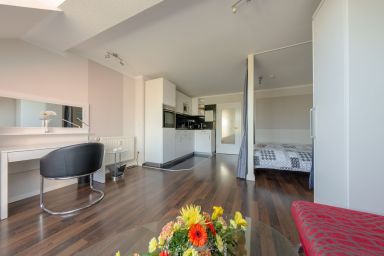 Villa Strandidyll Apartment 15, Meerblick - Apartment 15 / 1 - Raum - Fewo mit Meerblick, Strandkorb