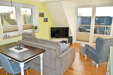 Appartementhaus mit Meerblick und Balkon in Göhren (HMLi) - 2-Raum-Ferienwohnung mit Meerblick und Balkon (Mz)