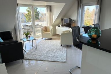 Residenz Helmsand nur 250m vom Strand entfernt - HSA-09 - Offene Maisonettewohnung mit Meerblick und Balkon