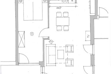 Apartment 39 "Hafentraum", Blickrichtung Binnenhafen West/Innenstadt