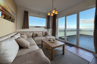 NordseeResort Friesland - Tolles Penthouse mit 54 qm großer Dachterrasse, Meerblick, Sauna und Hot-Tub!