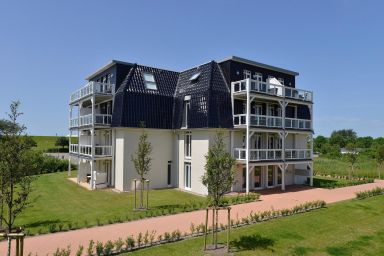 Resort Deichgraf - Strandnahe Ferienwohnung mit Sauna, tollem Balkon mit Strandkorb und Landblick