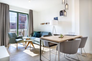 Krusespeicher - Modernes Apartment mit Balkon und Saunanutzung in erstklassiger Hafenlage