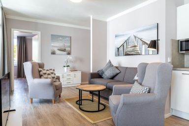 Godewindpark Travemünde Exklusivsuite 3.01 - Großzügiges Apartment mit zwei Bädern und sonniger Loggia – stilvoll entspannen an der Ostsee
