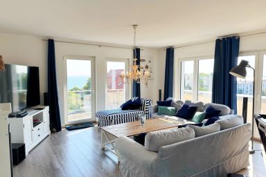 Penthouse "Molenfeuer" mit umlaufender Terrasse und Meerblick - Penthouse mit Ostseeblick