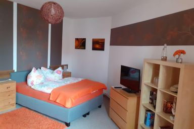 Charmante Wohnung in Barth mit Grill, Terrasse und begrüntem Innenhof