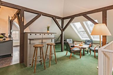 Strandvilla Imperator | Hotel & Ferienwohnungen auf Usedom - Ferienwohnung/Dachstudio Aquamarin