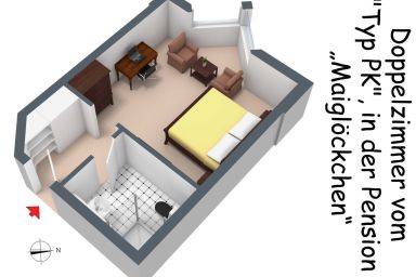 .Pension Maiglöckchen - Doppelzimmer PK1203