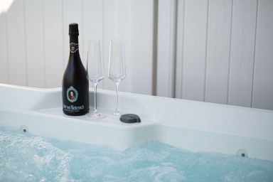 Wellness-Doppelhaushälfte  "Sand" eingezäunt 1.30m