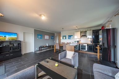 NordseeResort Friesland - Tolles Ferienapartment an der Nordsee mit Meerblick, Balkon, Sauna und Hot-Tub