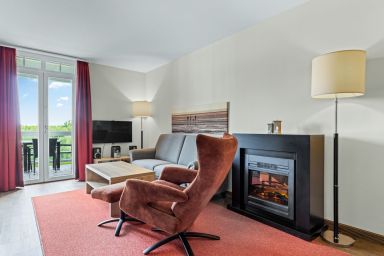 Resort Deichgraf - Strandnahe Ferienwohnung mit Sauna & schönem, überdachten Balkon mit Deichblick