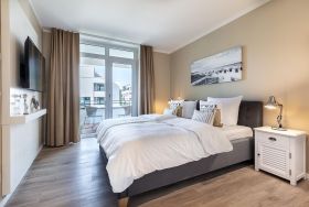 Schlafzimmer mit TV