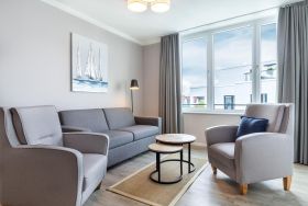 Wohn-/Essbereich mit Doppelschlafcouch