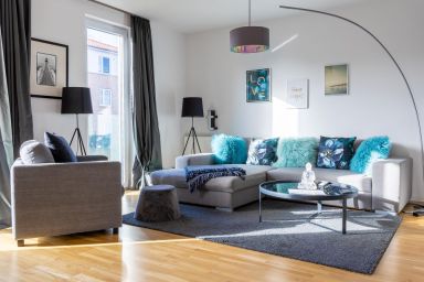 Fuchsbau - 80m zum Hafen - moderne Ferienwohnung "Fuchsbau" mit 2 Schlafzimmern für 4 Gäste