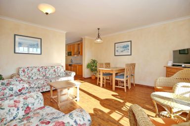 Meeresblick - Komfortable 3-Zimmer-Wohnung für bis zu 6 Personen