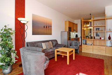 Meeresblick - 2-Zimmer-Wohnung für bis zu 4 Personen mit Terrasse