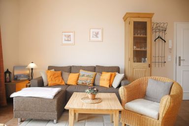 Dünenschloss - 3 Zimmer Ferienwohnung für 4 Personen und Hund mit Balkon