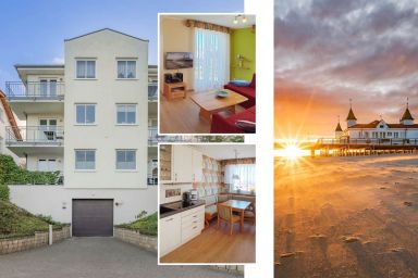 Ferienwohnung Ferienidyll 11 - Gemütliche Ferienwohnung in Ahlbeck mit Meerblick und Balkon auf Usedom
