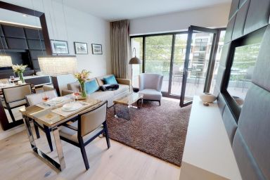 White Pearl - Luxuriöse Ferienwohnung 3.10 mit Sauna und Balkon - strandnah an der Ostsee!