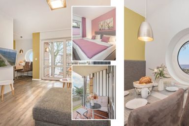 Seeblick Anlage - Traumhafte Ferienwohnung 50 m von der Seebrücke in Koserow, mit WLAN und Balkon
