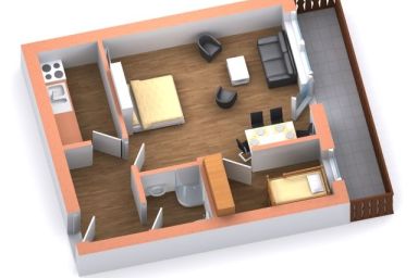 Maack "Haus Hafenromantik" - Ferienwohnung Antares - 15405