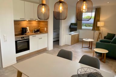 Ferienwohnung Muschel - Haus Seeschwalbe - Ferienwohnung Muschel mit 45qm, 1 Schlafzimmer, 1 Wohn-Schlafzimmer, max. 3 Personen