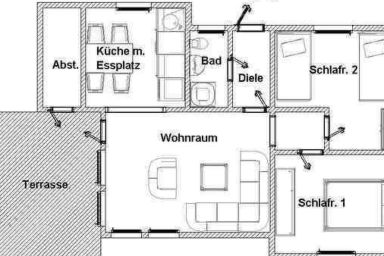 in Burhave mit Terrasse und Grill - in Burhave mit Terrasse und Grill .1