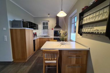 A12 Das rote Haus am Haff Roggow Ostseebad Rerik - A12: 3-Raum-Ferienhaus (90m²; max. 5 Pers.), Kamin, 2 Bäder