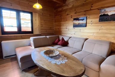 Holz-Ferienhaus Mechelsdorf nahe Ostseebad Kühlungsborn - 3-Raum-Holzhaus mit Gartenterrasse (70m², max 4 Personen)