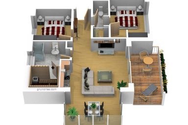 Dünenhaus Aurell - direkt am Ostseestrand - Penthouse 2 / Nr. 9