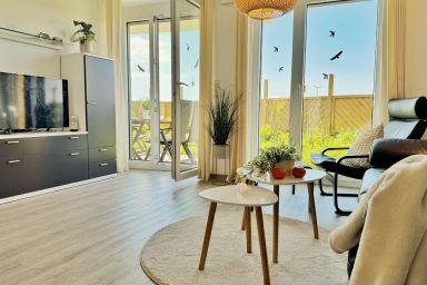 De Tuunkrüper mit Deichblick Nordseeluft von der Terrasse aus