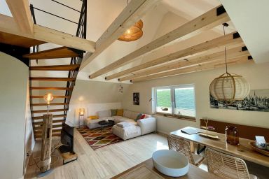 Deichkoje 12 Deck 2 - Traum Ferienwohnung mit Eiderblick und Sauna direkt am Deich Nordsee
