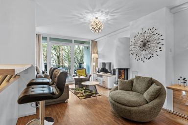 DünenResort Binz - Ferienapartment mit Fußbodenheizung, Kaminofen und Balkon - nur 150 m zum Strand