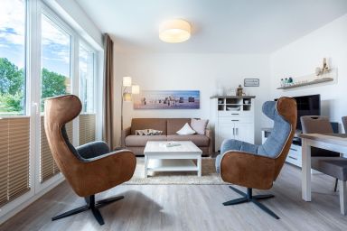 Aparthotel Ostseeallee - Tolles, modernes Ferienapartment für 4 Personen mit schönem Balkon in Strandnähe