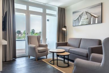 Godewindpark Travemünde - Modernes Apartment in Ostseenähe mit sonniger Loggia, Badewanne und Gäste-WC