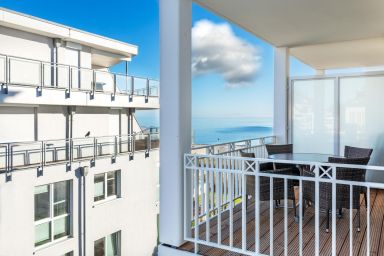 Apartmentanlage Meerblickvilla - Hochwertiges Ferienapartment an der Ostsee mit Balkon und seitlichem Meerblick